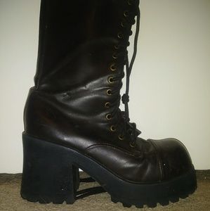 Chunky combat boots